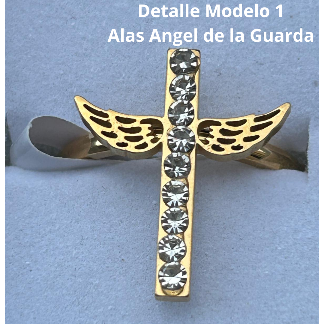Anillos cruz alada - Imagen 2