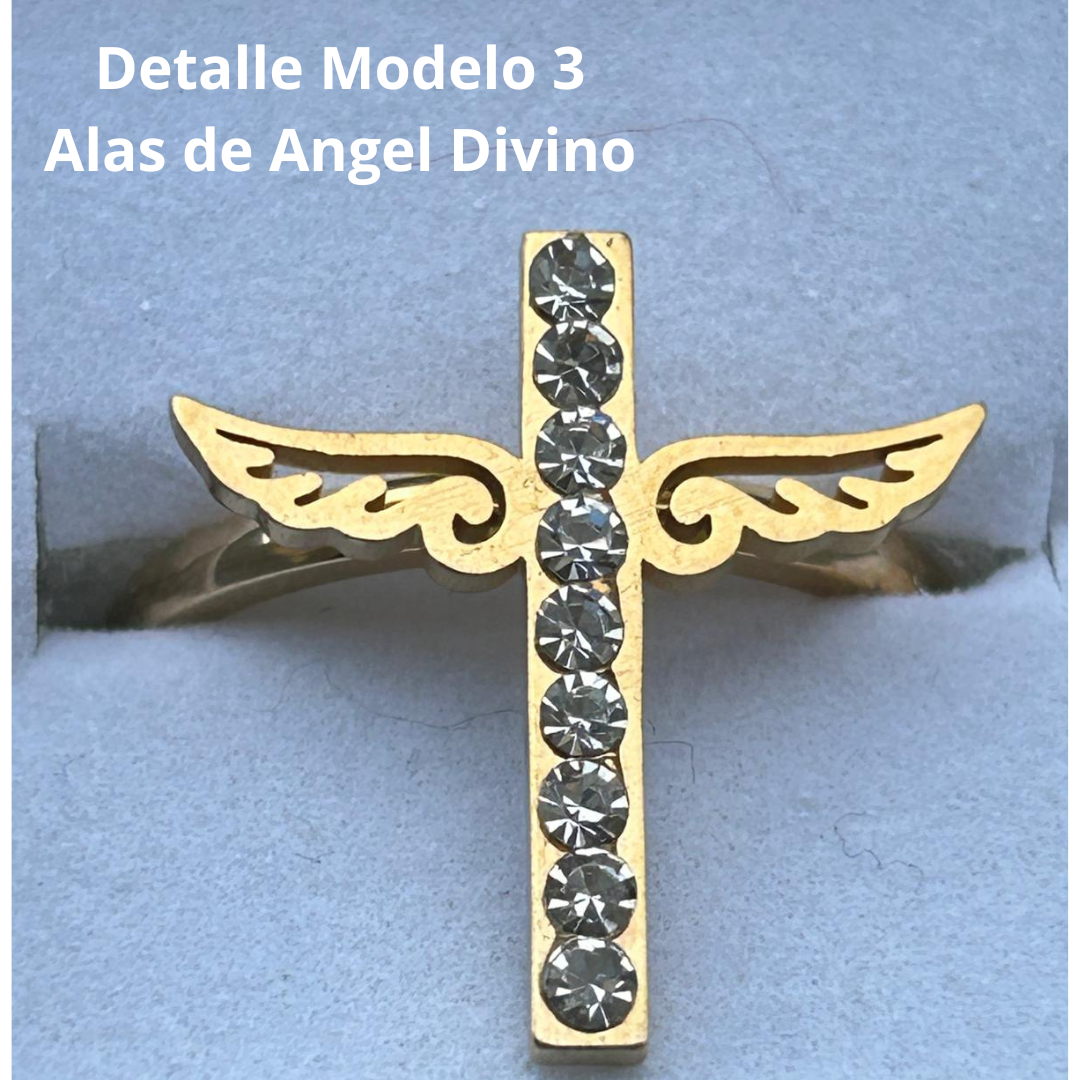 Anillos cruz alada - Imagen 4